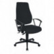 Chaise de bureau pivotante avec contact permanent noir 420-550 mm sans accoudoir