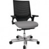 Chaise de bureau pivotante avec mécanisme synchrone ponctuel noir/gris clair 420