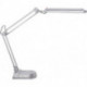 Lampe de bureau métal/plastique argent hauteur maxi. 450 mm pied avec LED