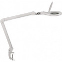 Éclairage à loupe à LED lunette 127 mm (5 po.) Pince de table blanc