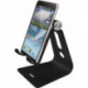 Support pour téléphone portable l.74xP83xH100 mm aluminium noir HELIT