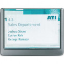 Panneau de porte et d’information l.149xH1055 mm fenêtre Plexiglas dos en ABS g