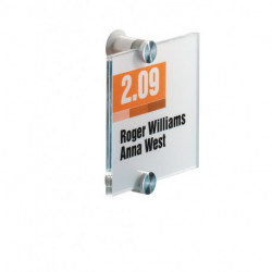 Panneau de porte et d’information l.105xH105 mm fenêtre acrylique dos en acrylique DURABLE