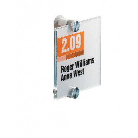 Panneau de porte et d’information l.105xH105 mm fenêtre acrylique dos en acrylique DURABLE