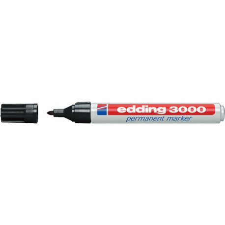 Marqueur permanent 3300 noir graduation 1-5 mm pointe conique EDDING (Par 10)