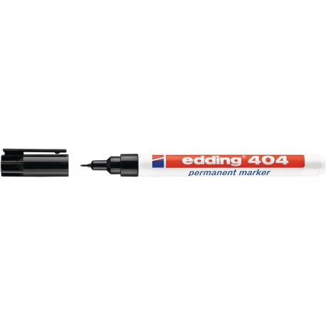 Marqueur permanent 404 noir graduation 0,75 mm pointe ronde EDDING (Par 10)