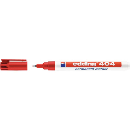 Marqueur permanent 404 rouge Degrésuation 075 mm pointe ronde EDDING (Par 10)