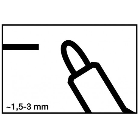 Marqueur pour tableau blanc 250 bleu Degrésuation 15-3 mm pointe ronde EDDING (Par 10)