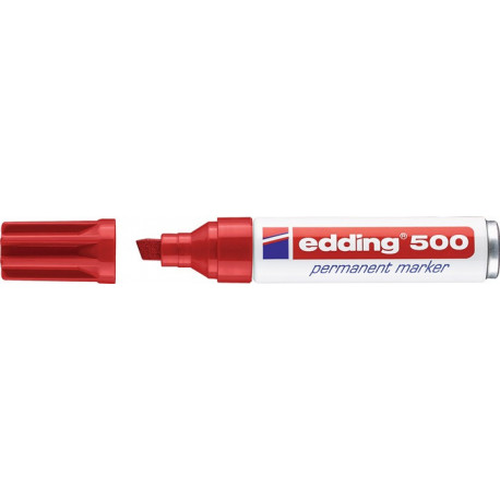 Marqueur permanent 500 rouge Degrésuation 2-7 mm pointe conique EDDING (Par 10)