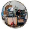 Miroir de contrôle/sécurité D.600 mm paroi arrière noire avec fixation 8 m SPL