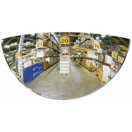 Rétroviseur pour chariot élévateur H128xl258 mm champ visuel de 180 dgr. 1 m SPL