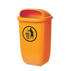 Poubelle H650xl395xP250 mm 50 l orange SULO