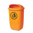 Poubelle H650xl395xP250 mm 50 l orange SULO