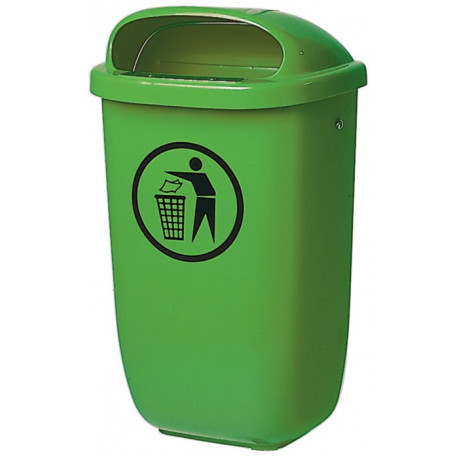 Poubelle H650xl395xP250 mm 50 l vert SULO