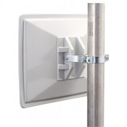 Poteau tubulaire acier galvanisé à chaud L1500xD49 mm adapté à poubelle/miroir SULO