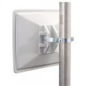 Poteau tubulaire acier galvanisé à chaud L1500xD49 mm adapté à poubelle/miroir SULO