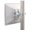 Poteau tubulaire acier galvanisé à chaud L1500xD49 mm adapté à poubelle/miroir SULO