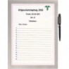 Cadre magnétique DIN A4 argent autocollant panneau avant ouvert 1 pièce/sachet