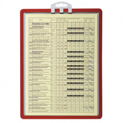 Tableau d’information DIN A4 avec cadre profilé rouge à accrocher 5 pièces/sachet DURABLE
