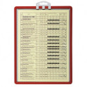 Tableau d’information DIN A4 avec cadre profilé rouge à accrocher 5 pièces/sachet DURABLE