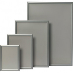 Cadre basculant dimension de l’affiche format DIN A4 profilé de serrage 24 mm anodisé couleur argent