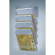 Porte-prospectus mural 5 compartiments au format A4 plastique transparent HELIT