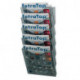 Porte-prospectus mural 5 compartiments au format A4 plastique gris transparent H