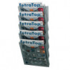 Porte-prospectus mural 5 compartiments au format A4 plastique gris transparent H