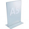 Présentoir de comptoir DIN A5 acrylique transparent autonome