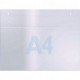 Porte-prospectus mural DIN A4 transversal acrylique transparent