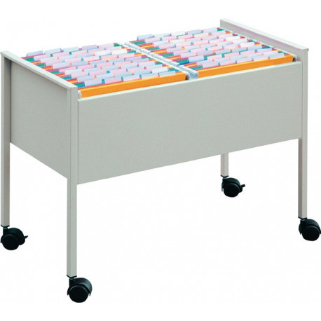 Chariot pour dossiers suspendus H592xl760xP425 mm adapté à env. 2 x 50 dossiers susp. A4 2 voies DURABLE