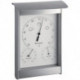 Station météorologique H215xl145xP70 mm argent/blanc aluminium/plastique pour int./ext.