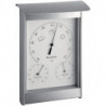 Station météorologique H215xl145xP70 mm argent/blanc aluminium/plastique pour int./ext.