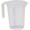 Pichet doseur 1000 ml polypropylène transparent D117xH165 mm poignée ouverte HÜN
