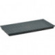 Bac d'étagère L1300xl620xH80 mm polyéthylène noir avec caillebotis 40 l CEMO