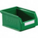 Boîte de rangement à ouverture frontale L160xl105xH75 mm PE vert KAPPES