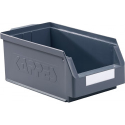 Boîte de rangement à ouverture frontale L350xl200xH150 mm PE gris KAPPES