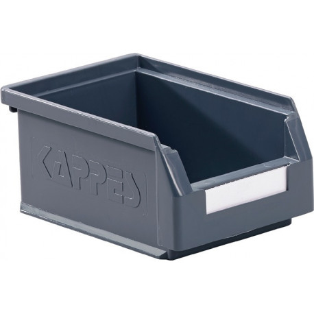 Boîte de rangement à ouverture frontale L160xl105xH75 mm PE gris KAPPES