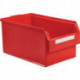 Boîte de rangement à ouverture frontale L500xl300xH250 mm PE rouge KAPPES