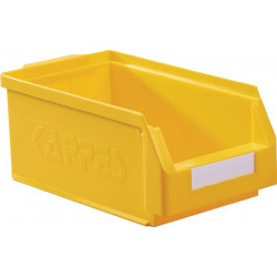 Boîte de rangement à ouverture frontale L350xl200xH150 mm PE jaune KAPPES