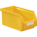 Boîte de rangement à ouverture frontale L290xl140xH130 mm PE jaune KAPPES