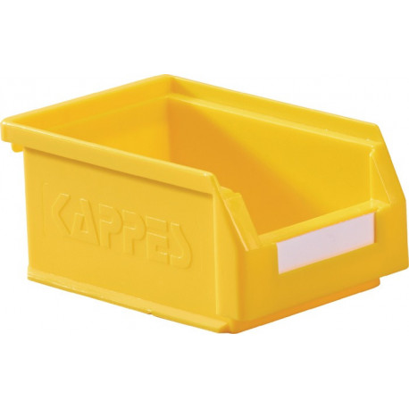 Boîte de rangement à ouverture frontale L160xl105xH75 mm PE jaune KAPPES
