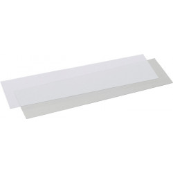Étiquette blanc av film p. boîte rang. ouv. front. 3 4