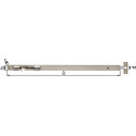 Boulon de bord de tube, longueur 400 mm, largeur 17 mm, hauteur 15 mm, acier argenté avec gâche GAH