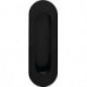 Poignée encastrée 4476 VA noir ov.bl.L.120mm B.40mm INTERSTEEL