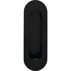 Poignée encastrée 4476 VA noir ov.bl.L.120mm B.40mm INTERSTEEL