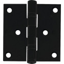 Charnière de porte inox 76x76mm DIN Gauche/Droite noir INTERSTEEL