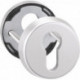 Paire rosace porte 6533 Alu.F1 rd.o.ZA S.12mm EDI