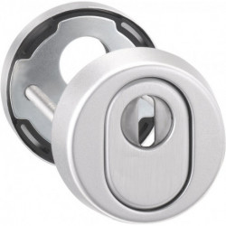Paire rosace porte 7156 Alu.F1 rd.m.ZA S.15mm EDI