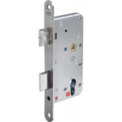 Serrure à mortaise 2124 PZW 24/55/72/8mm DIN Gauche Inox rd BKS